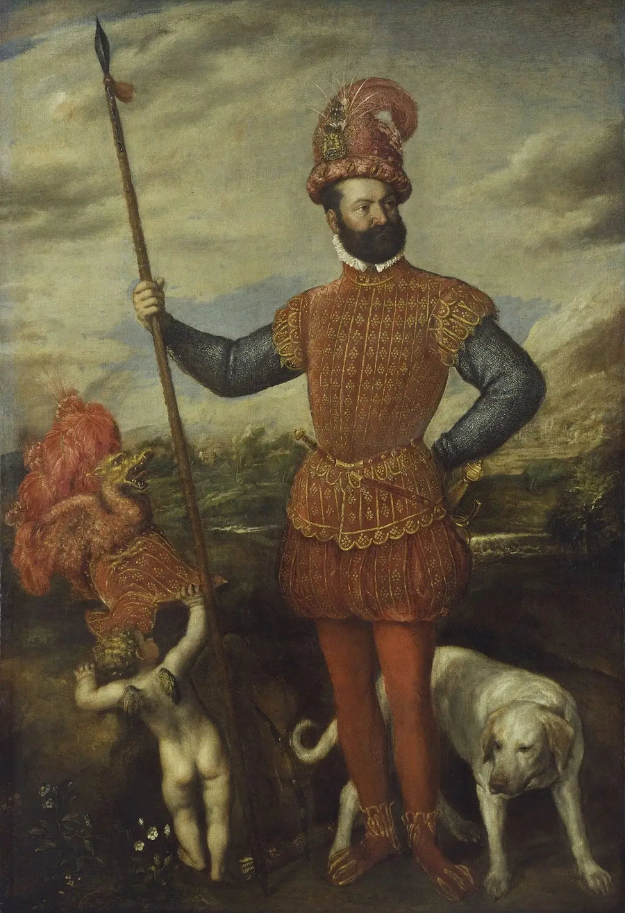 Porträtt av en general - Titian
