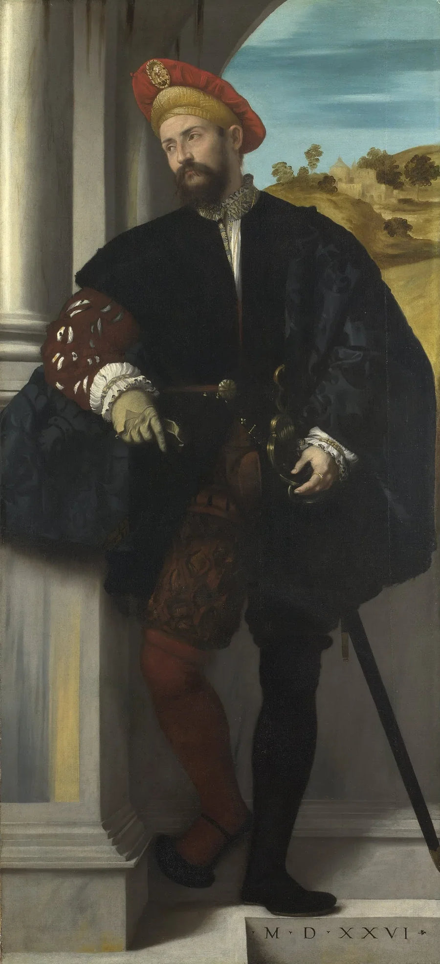 Porträtt av en gentleman - Alessandro Bonvicino