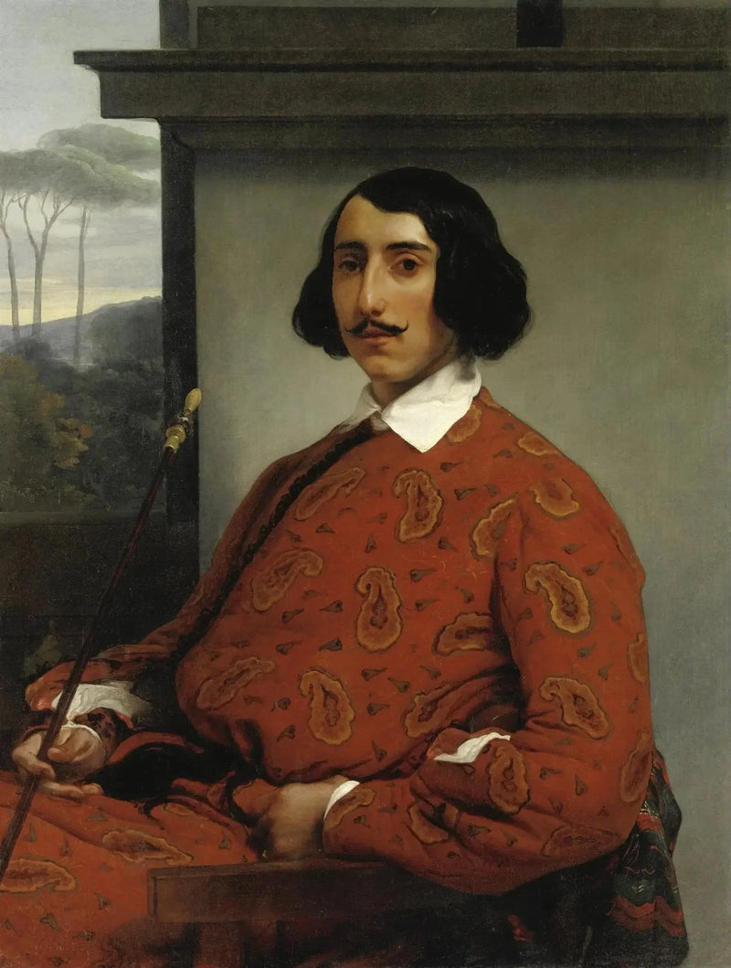Porträtt av en gentleman (hertig Manolo Nuňez Falcò) - Francesco Hayez