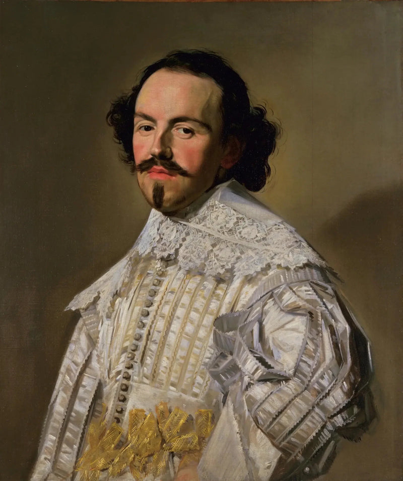 Porträtt av en gentleman i vitt - Frans Hals
