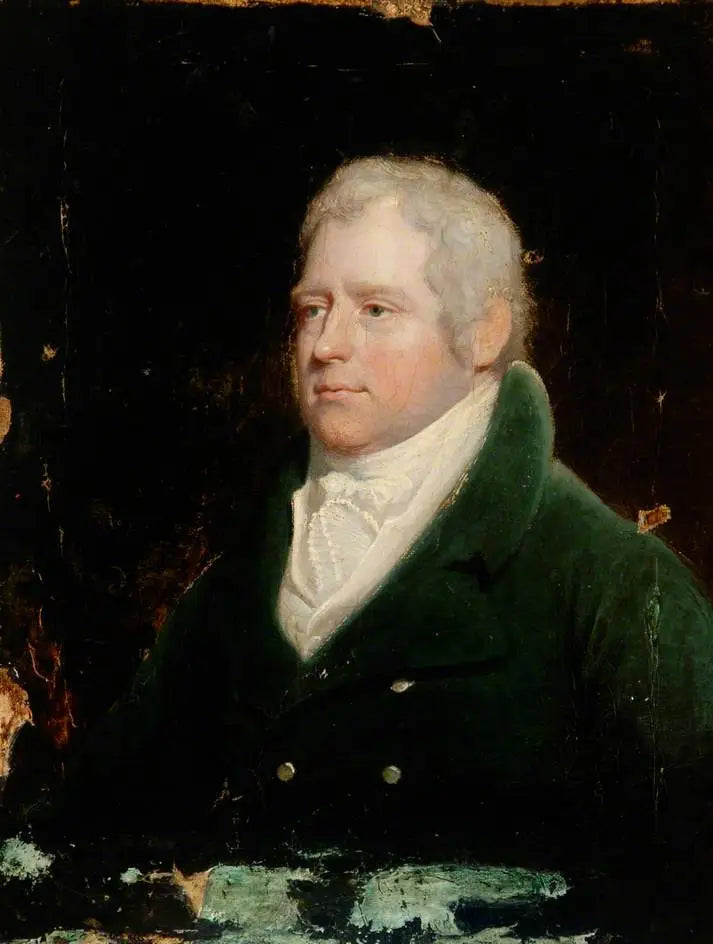 Porträtt av en gentleman i blå kostym - Henry Raeburn