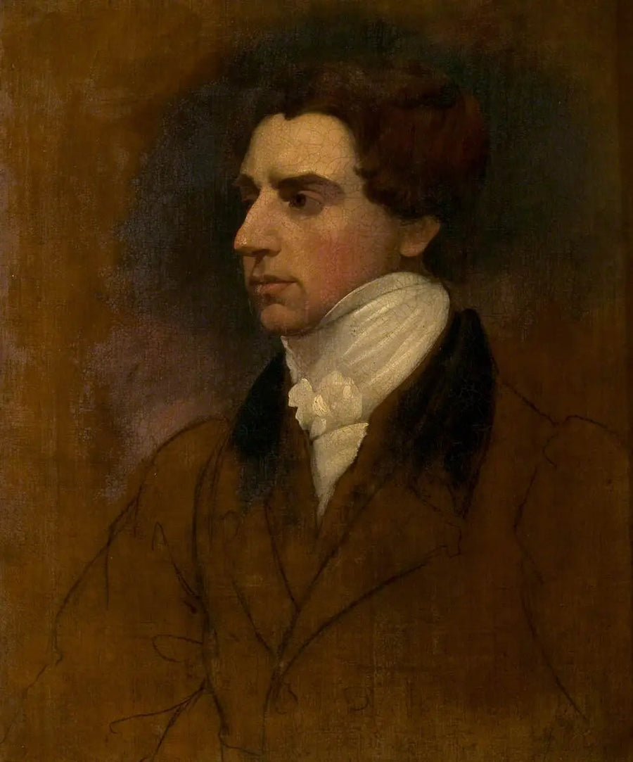 Porträtt av en gentleman (oavslutat) - John Constable