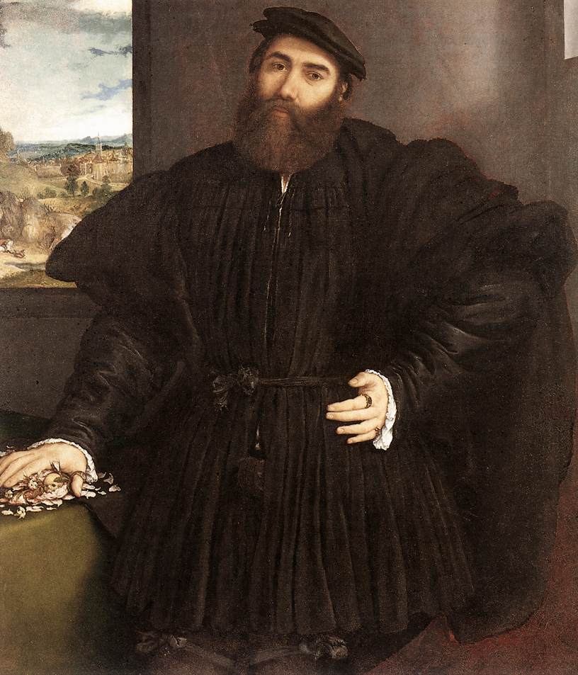 Porträtt av en gentleman - Lorenzo Lotto