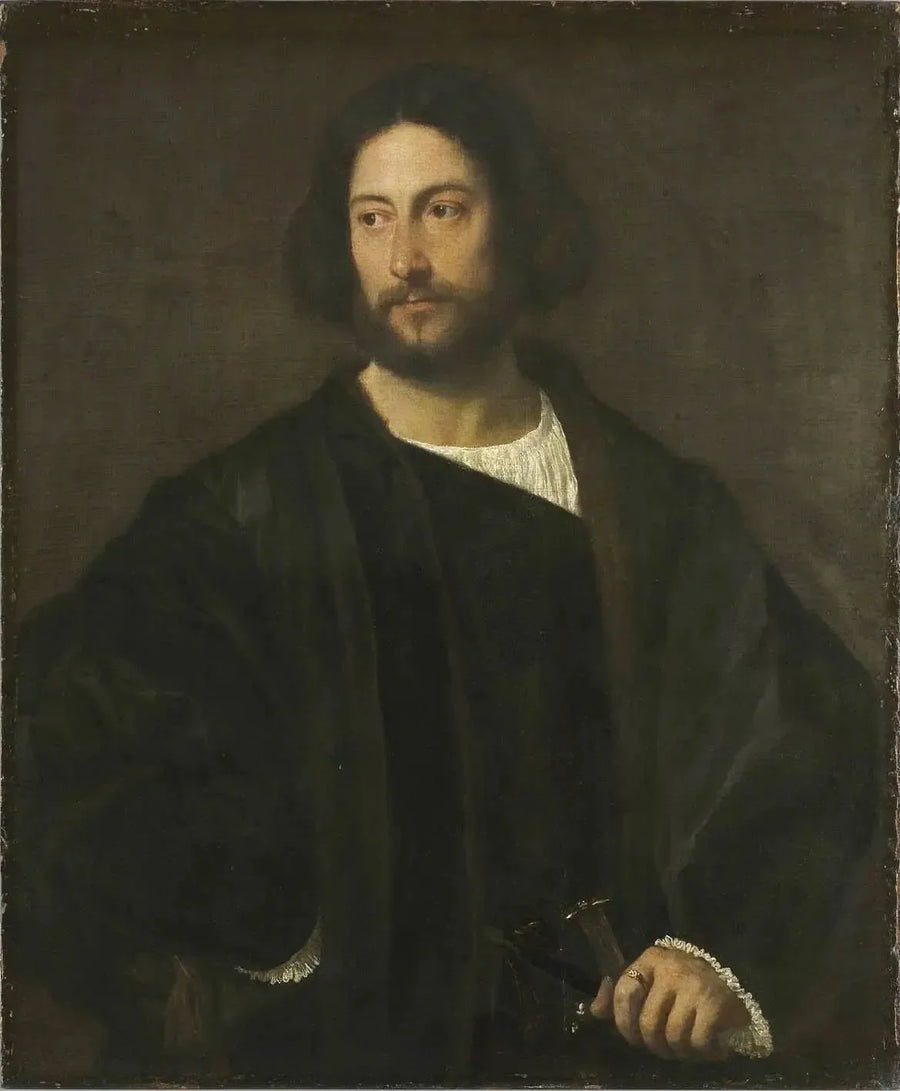 Porträtt av en gentleman - Titian