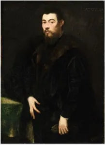 Venetiansk gentlemanporträtt - Jacopo Tintoretto