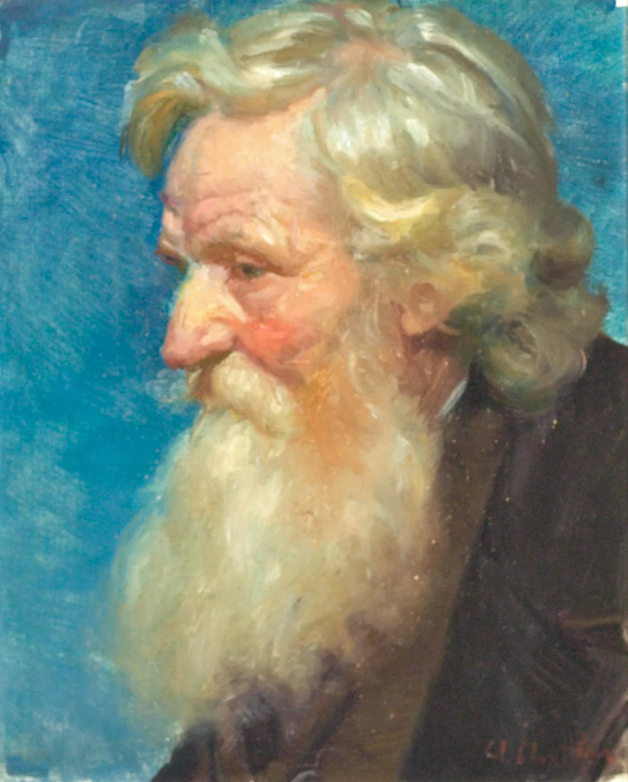 Porträtt av en gentleman. - Anna Ancher