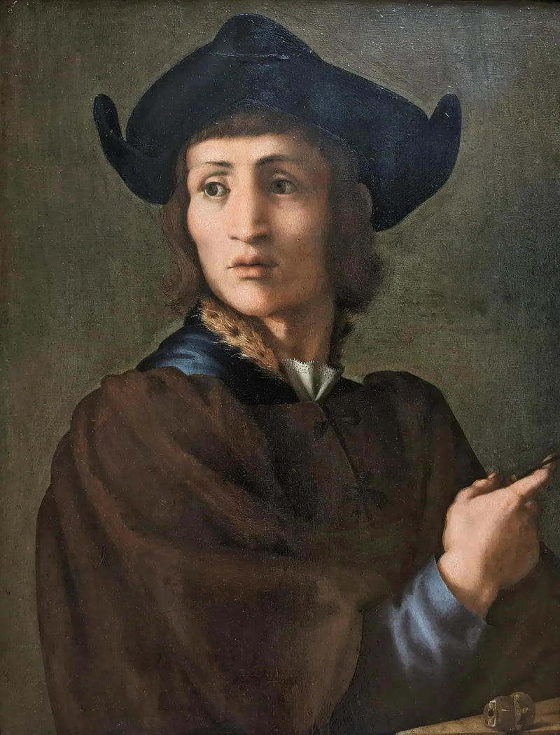 Porträtt av en gravör i ädelstenar - Pontormo