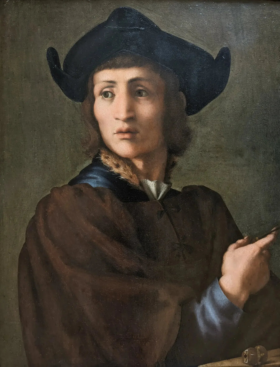 Porträtt av en gravör i ädelstenar - Pontormo