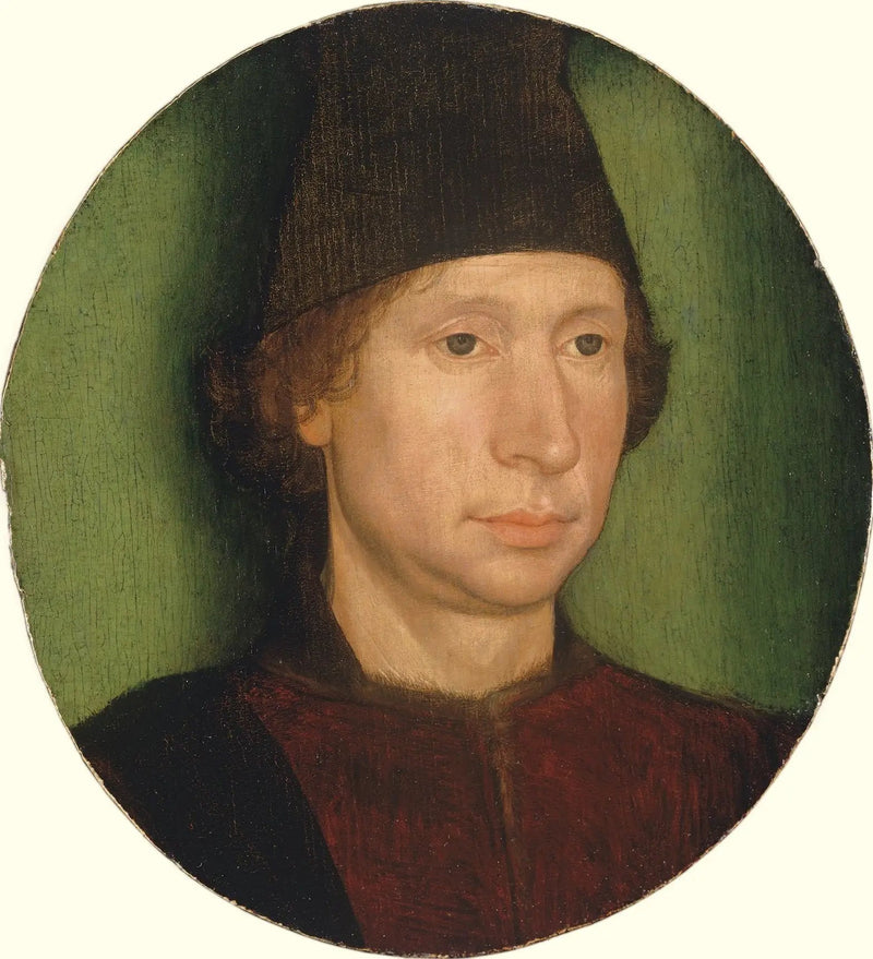 Porträtt av en man med svart keps - Hans Memling