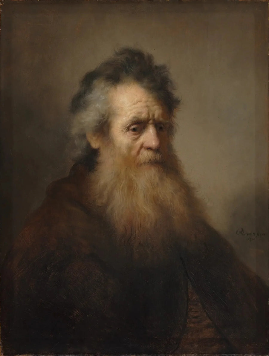 Porträtt av en gammal man. - Rembrandt