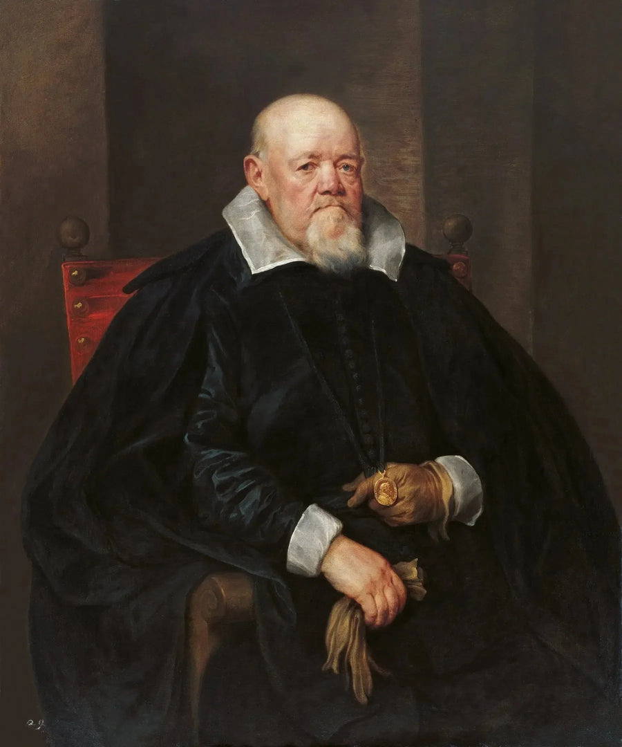Porträtt av en man med medaljong - Antoine van Dyck