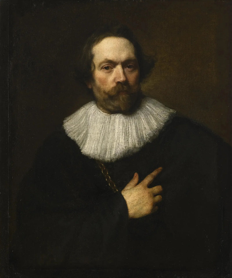 Porträtt av en man med skägg - Antoine van Dyck