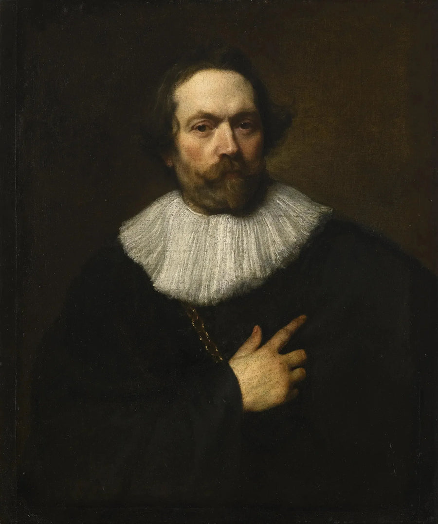 Porträtt av en man med skägg - Antoine van Dyck
