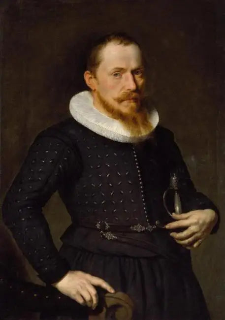 Porträtt av en man med ett svärd - Peter Paul Rubens