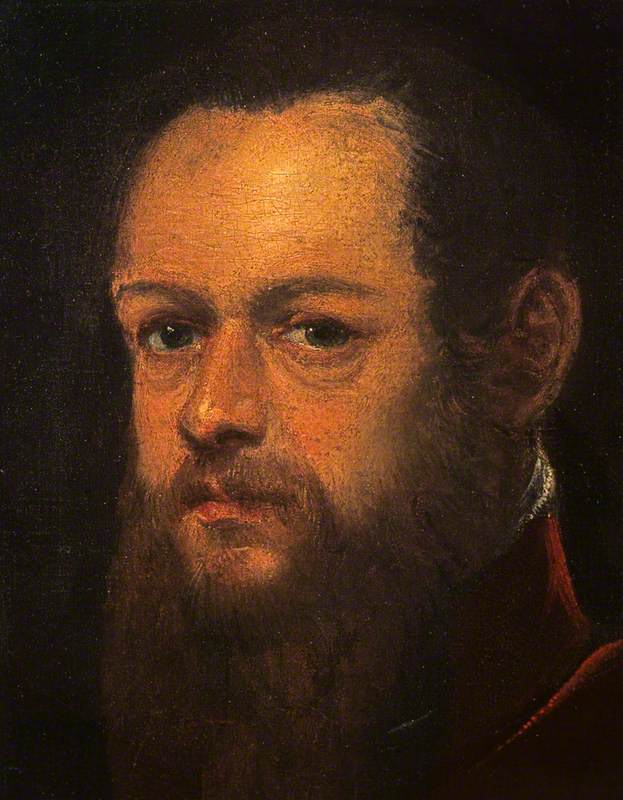 Porträtt av en skäggig man - Jacopo Tintoretto