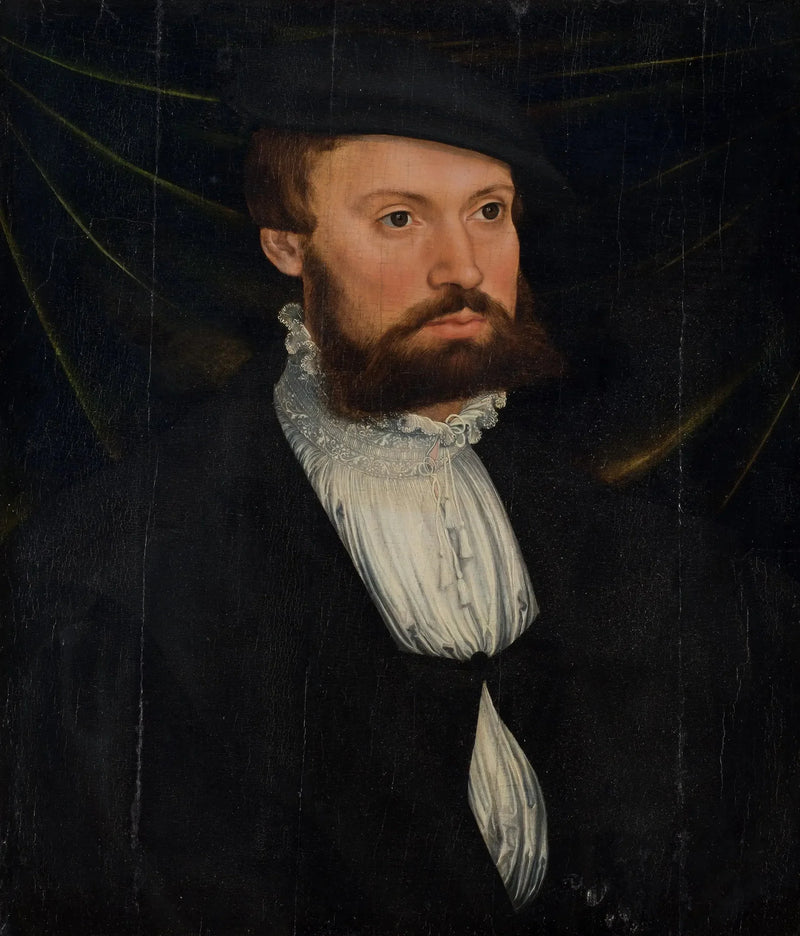 Porträtt av en skäggig man - Lucas Cranach den äldre