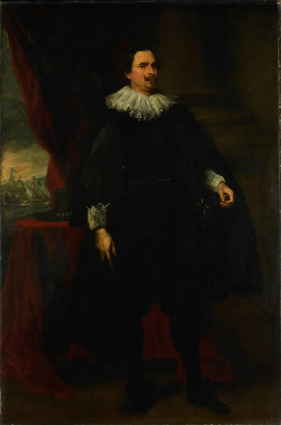 Porträtt av en man från van der Borght-familjen, kanske François van der Borght - Antoine van Dyck