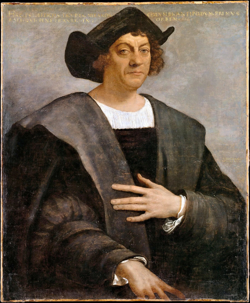 Porträtt av en man, kallad Christofer Columbus (född omkring 1446, död 1506) - Sebastiano del Piombo