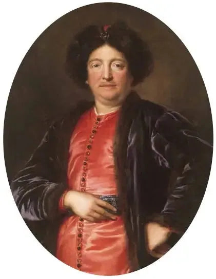 Porträtt av en man i polsk kostym, troligen Jean II Casimir Vasa, polsk kung - Pierre Mignard