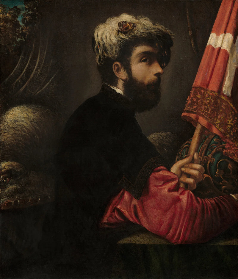 Porträtt av en man i Saint Georges - Jacopo Tintoretto