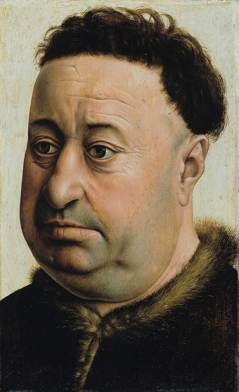 Porträtt av en tjock man - Robert Campin