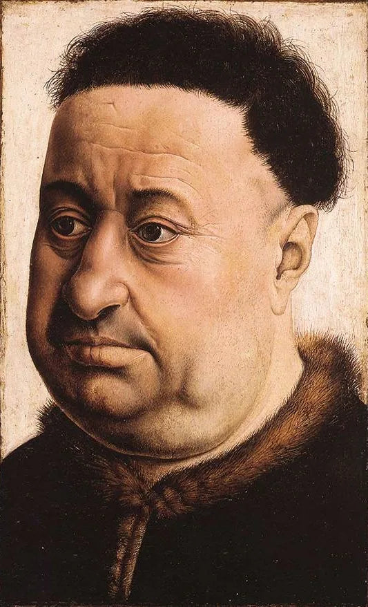 Porträtt av en tjock man - Robert Campin
