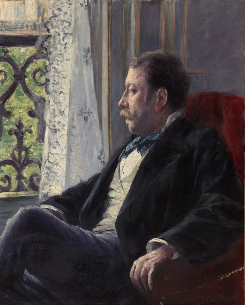 Porträtt av en man - Gustave Caillebotte