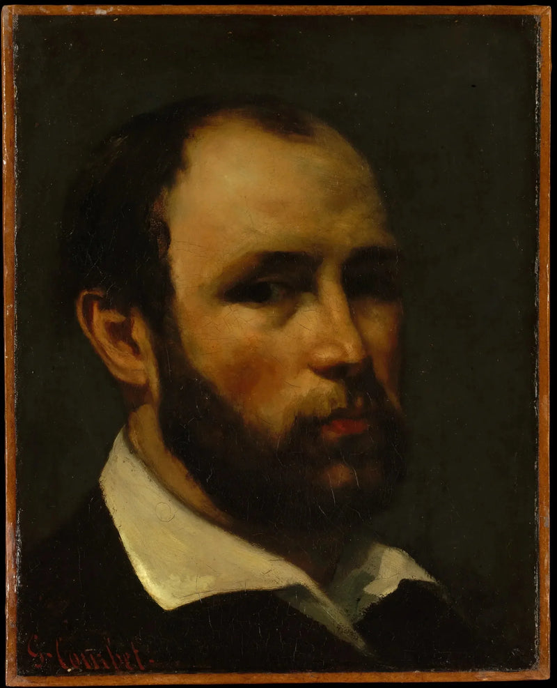 Porträtt av en man - Gustave Courbet