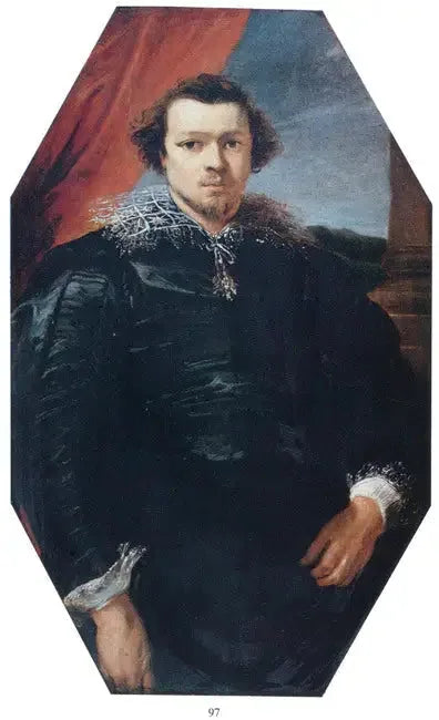 Porträtt av en okänd man, tidigare kallad Jasper de Charles de Nieuwenhove - Antoine van Dyck