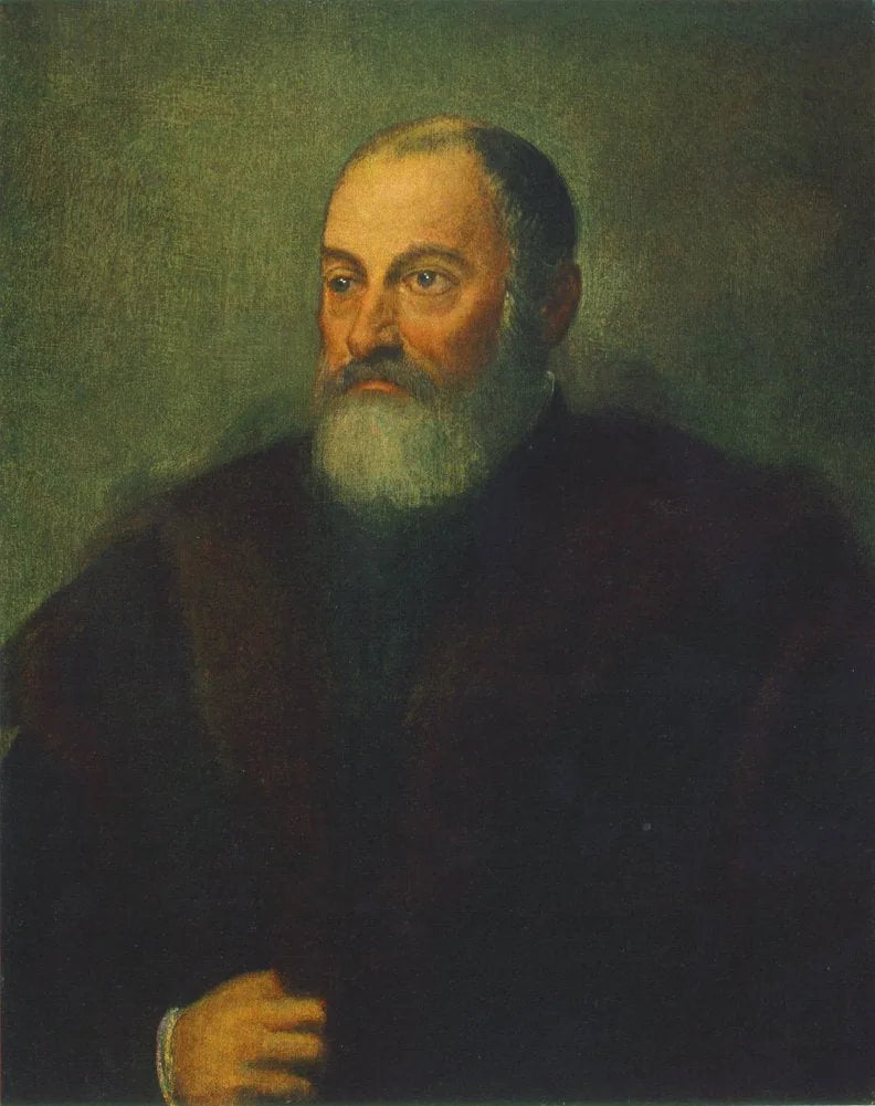 Porträtt av en man - Jacopo Tintoretto