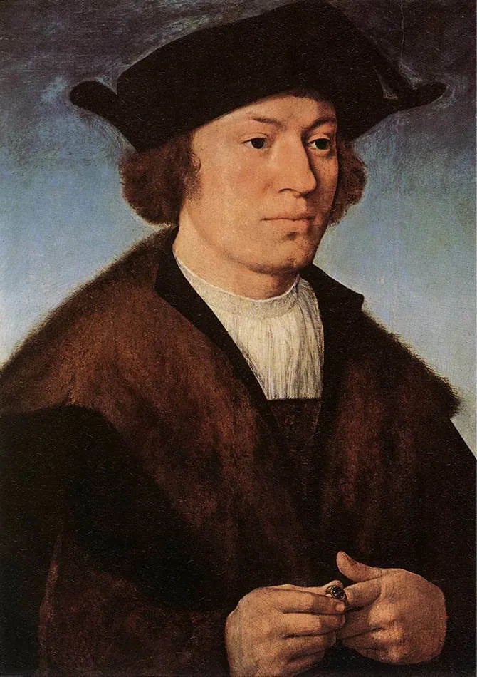 Porträtt av en man - Joos van Cleve