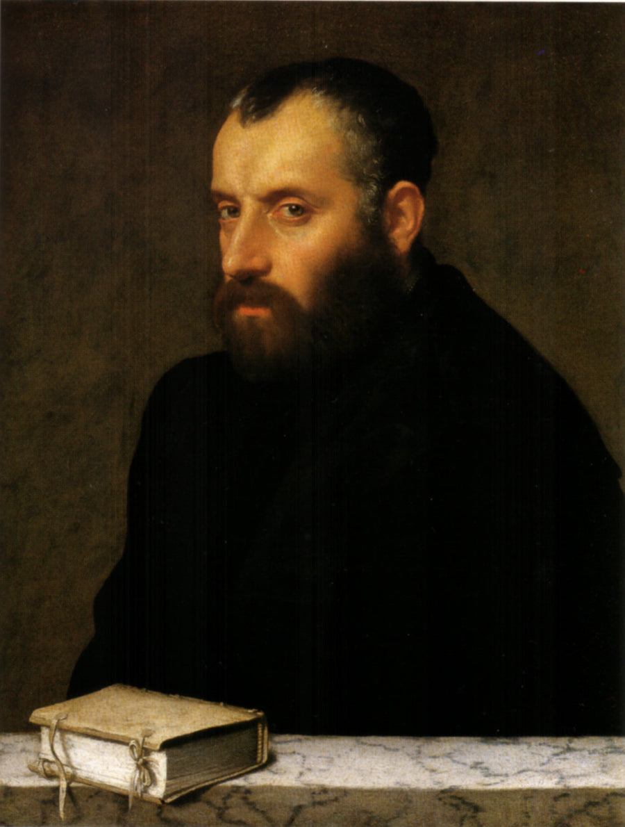 porträtt av en lärd man - Giovanni Battista Moroni