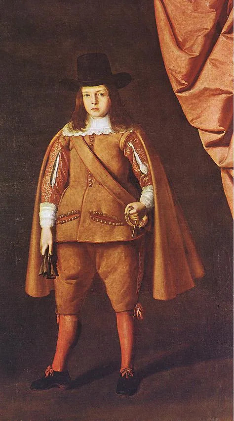 Porträtt av en ung aristokrat (Juan Francisco de la Cerda Enríquez de Ribera, Marqués de Cogolludo) - Francisco de Zurbarán