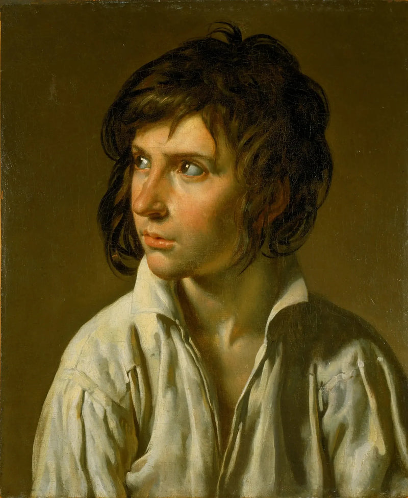 Porträtt av en ung man - Anne-Louis Girodet