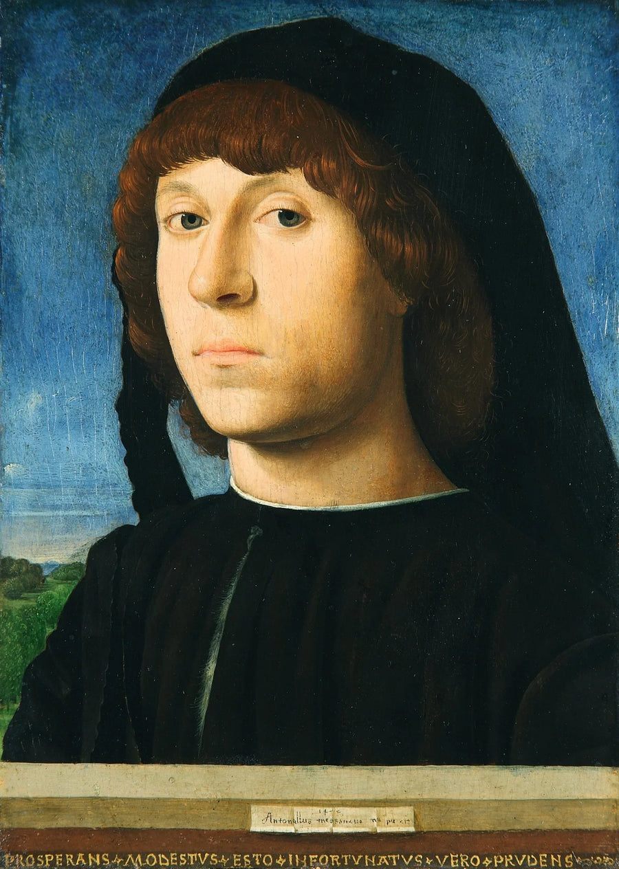 Porträtt av en ung man - Antonello de Messina