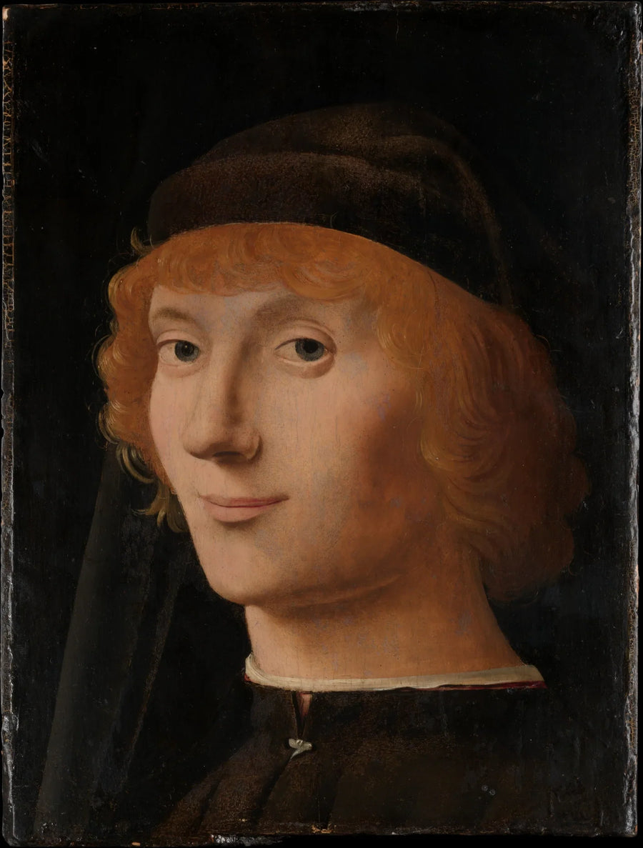 Porträtt av en ung man - Antonello de Messine