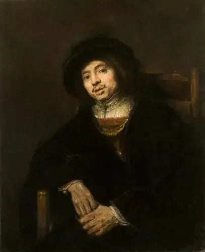 Porträtt av en ung man i en fåtölj - Rembrandt