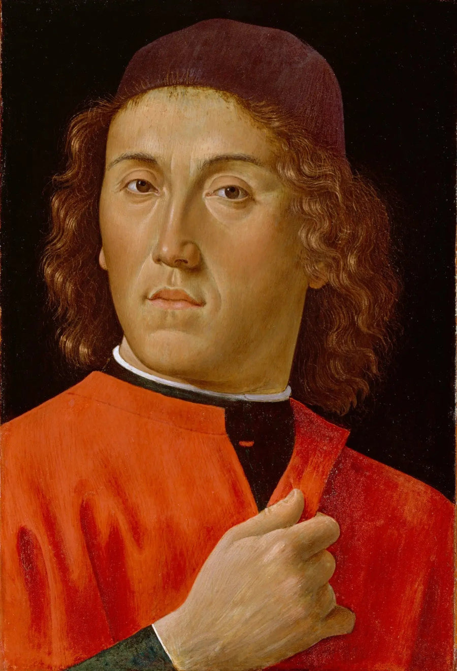 Porträtt av en ung man - Domenico Ghirlandaio