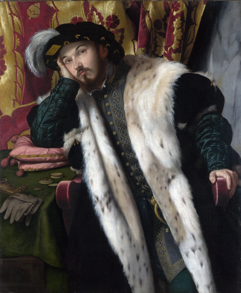 Porträtt av en ung man (Fortunato Martinengo Cesaresco ?) - Alessandro Bonvicino