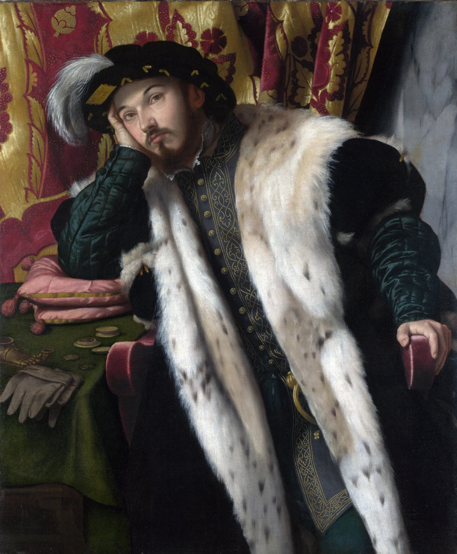 Porträtt av en ung man (Fortunato Martinengo Cesaresco ?) - Alessandro Bonvicino