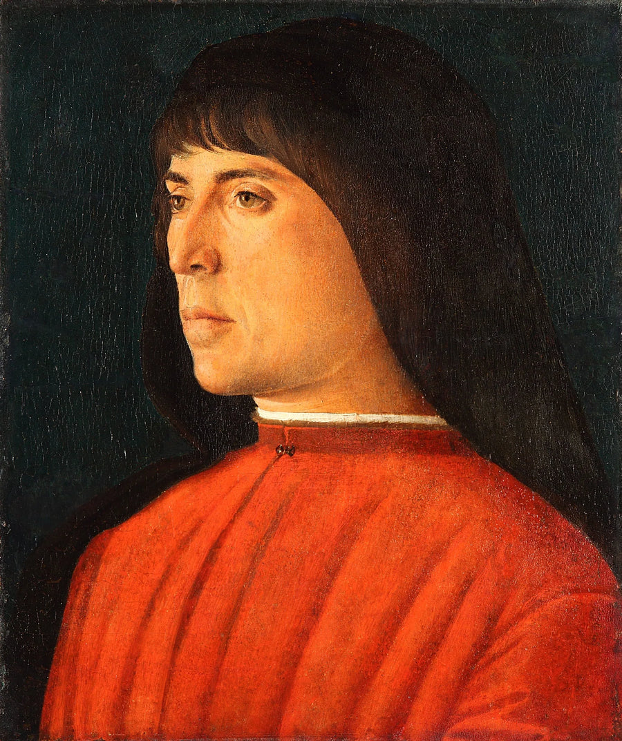 Porträtt av en ung man - Giovanni Bellini