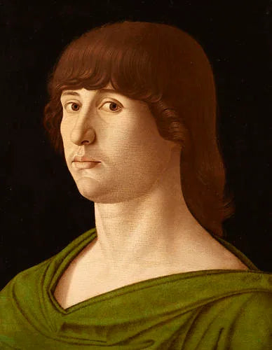 Porträtt av en ung man - Giovanni Bellini
