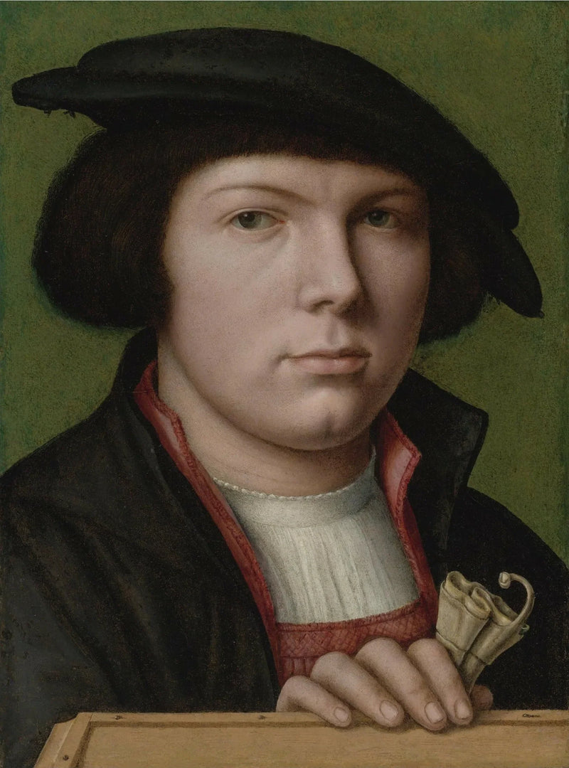 Porträtt av en ung man - Joos van Cleve