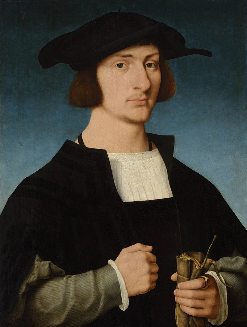 Porträtt av en ung man - Joos van Cleve