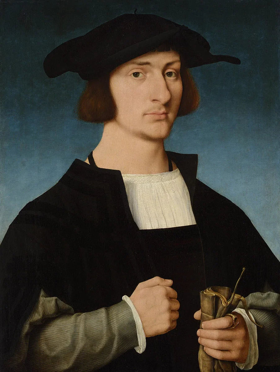 Porträtt av en ung man - Joos van Cleve