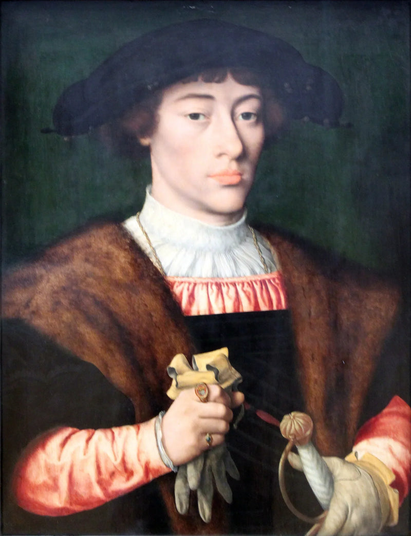 Porträtt av en ung man - Joos van Cleve