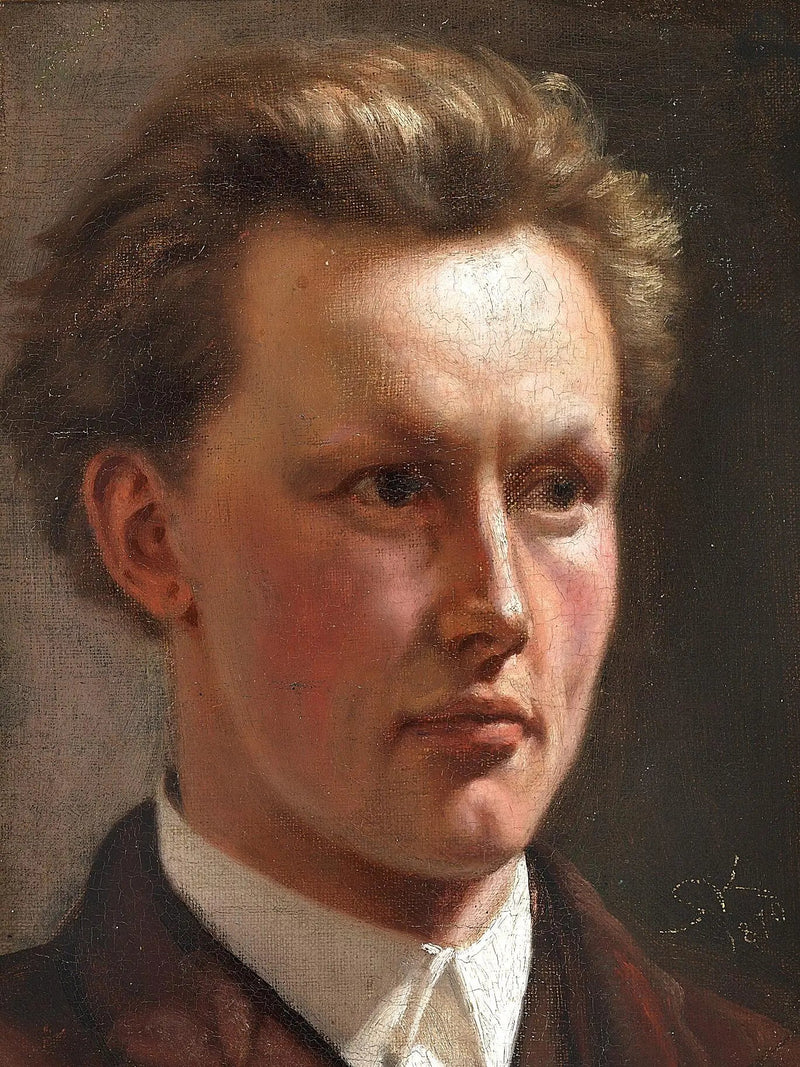 Porträtt av en ung man. - Peder Severin Krøyer