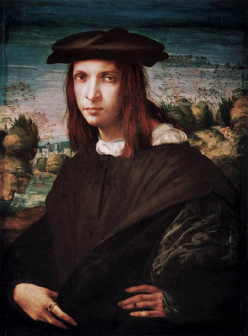 Porträtt av en ung man - Rosso Fiorentino