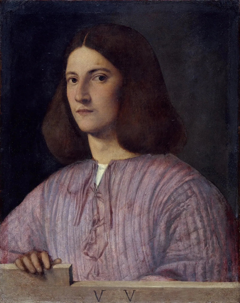 Porträtt av en ung man - Titian
