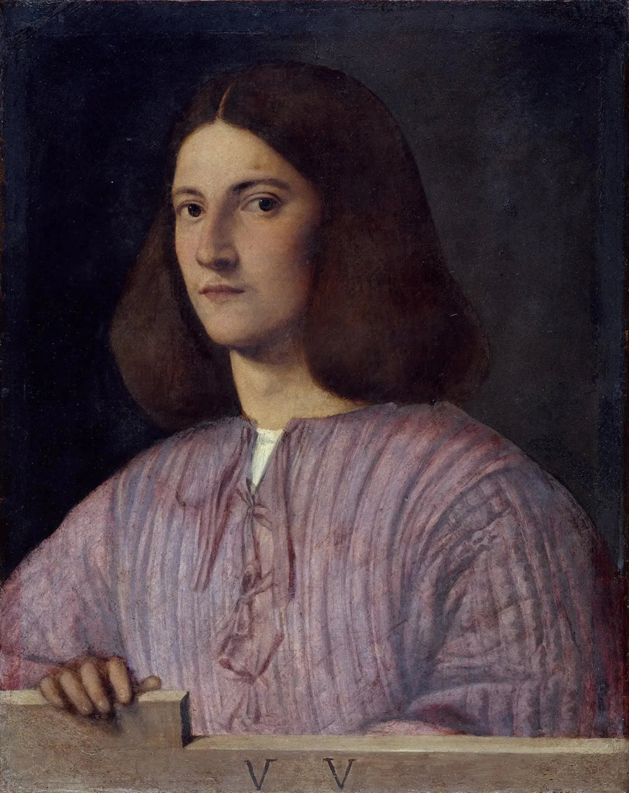 Porträtt av en ung man - Titian